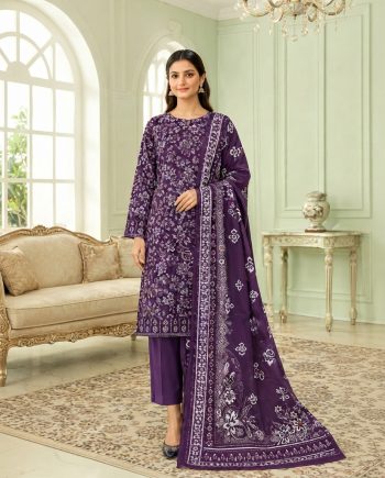 SAPPHIRE - 3 Pcs Printed Lawn Suit Unstitched - Apparel Accessory Designed For Fashion Styling And Daily Wardrobe Routine